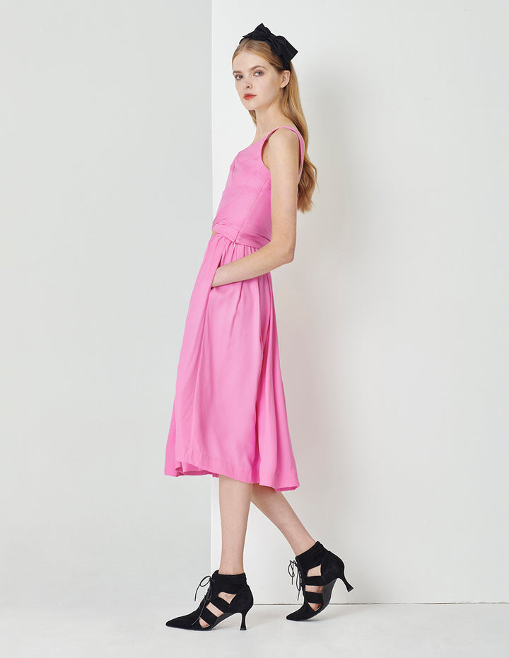 MARYLING Peach Pink Big Umbrella Skirt