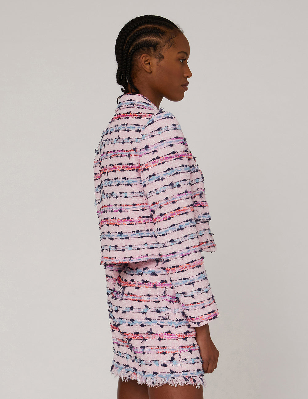 MARYLING Pink Tweed MINI SKIRT