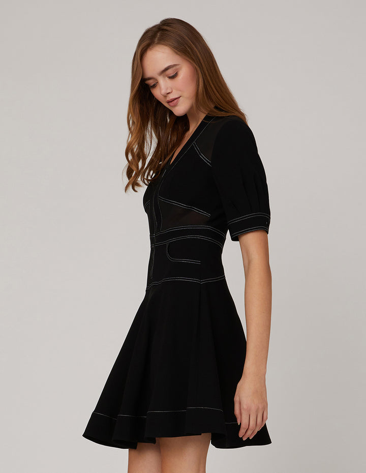 MARYLING Metal Zippers Dress