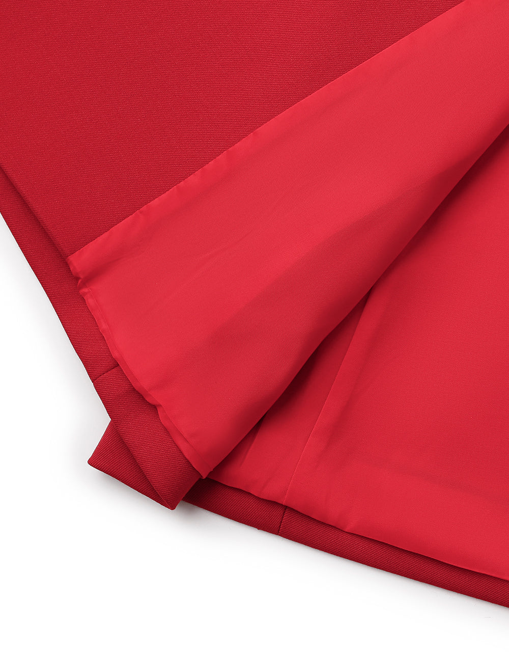 Maryling Red Spike Collar Double Breasted Coat