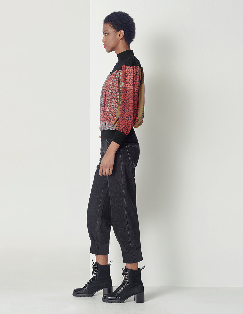 MARYLING black slim tapered jeans