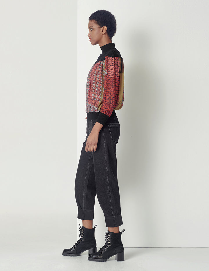 MARYLING black slim tapered jeans