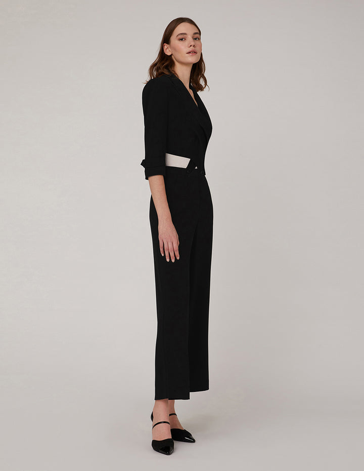 MARYLING Lapel collar mid sleeve suit blazer