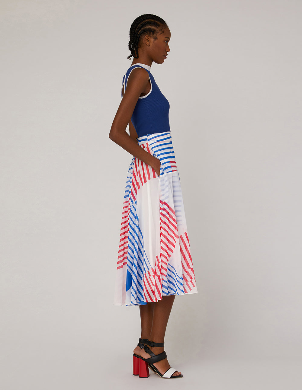 MARYLING Tie Waist Stacking Skirt