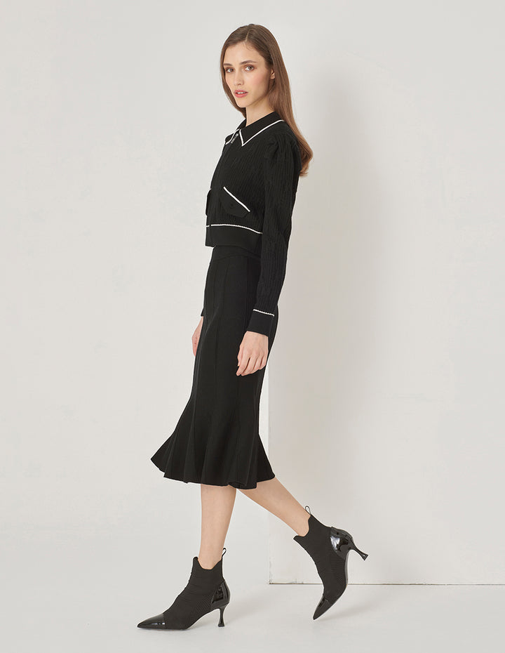 MARYLING Fishtail Knitted Skirt