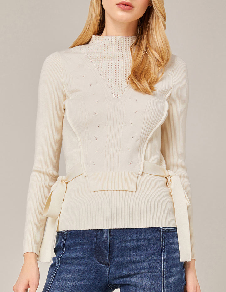 MARYLING Turtleneck Knitted Pullover