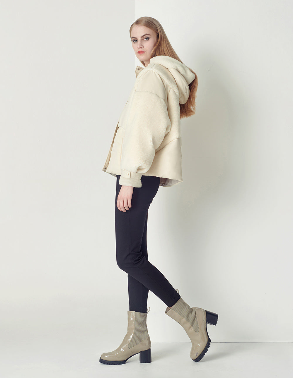 MARYLING Midnight Blue Slim Fit Thin Plus Velvet Leggings