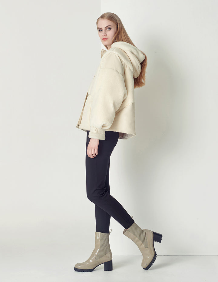 MARYLING Midnight Blue Slim Fit Thin Plus Velvet Leggings