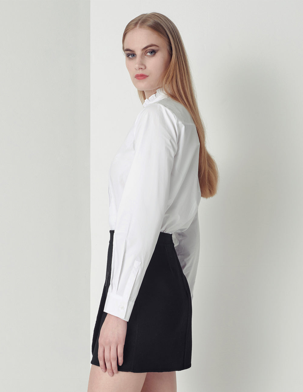 MARYLING Black slim mini skirt