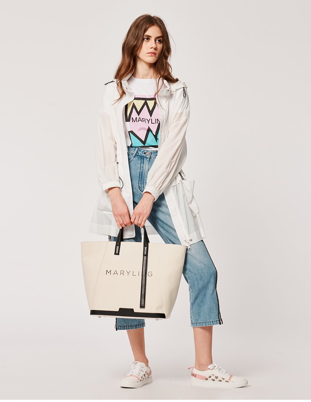 MARYLING Heart Avocado Cabas Triumphed Tote Bag