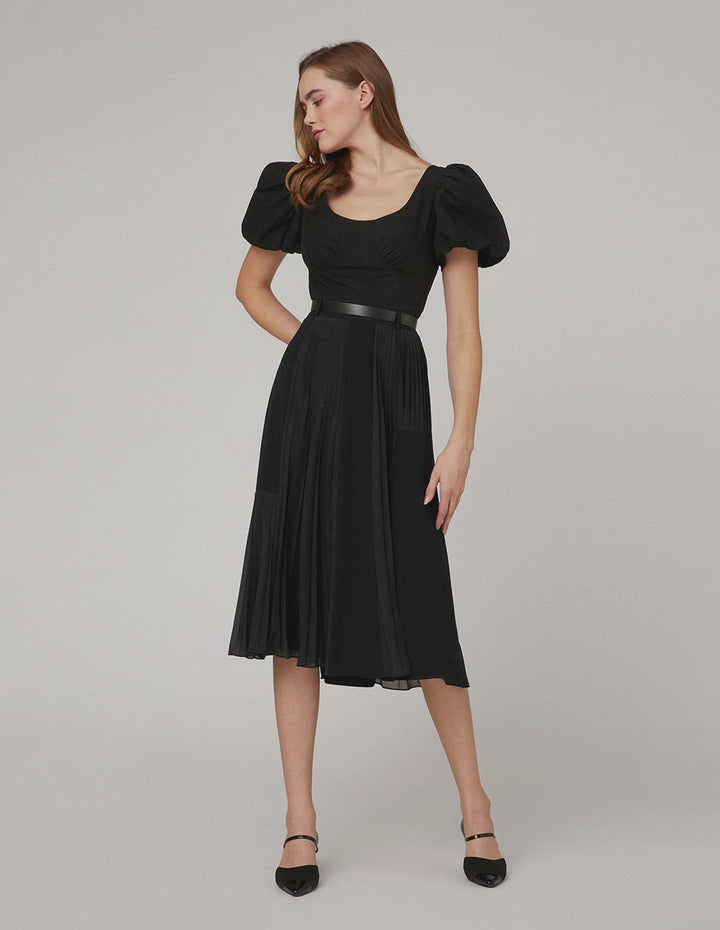 MARYLING V-neck puff sleeves top