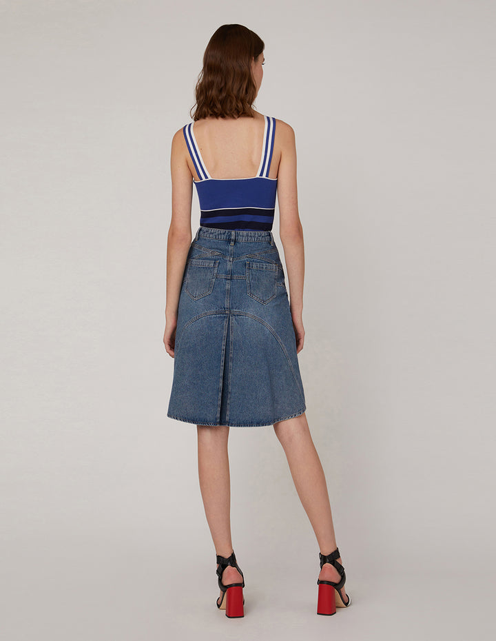 MARYLING metal zipper skirt