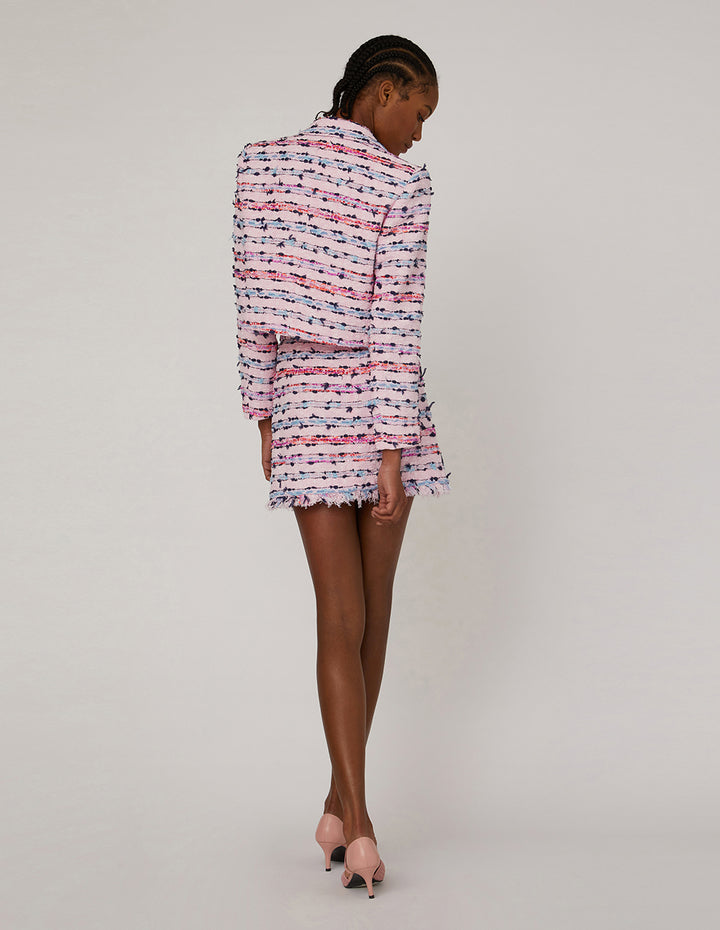 MARYLING Pink Tweed MINI SKIRT