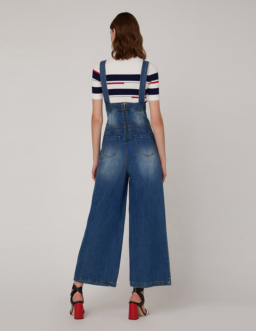 MARYLING Slip on jeans in washed denim