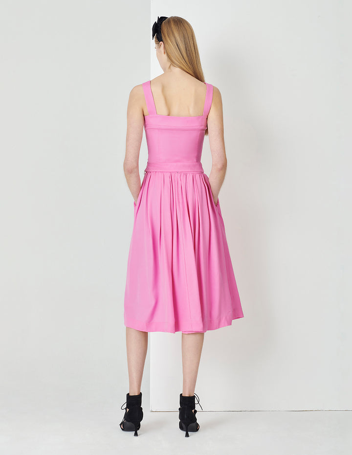 MARYLING Peach Pink Big Umbrella Skirt