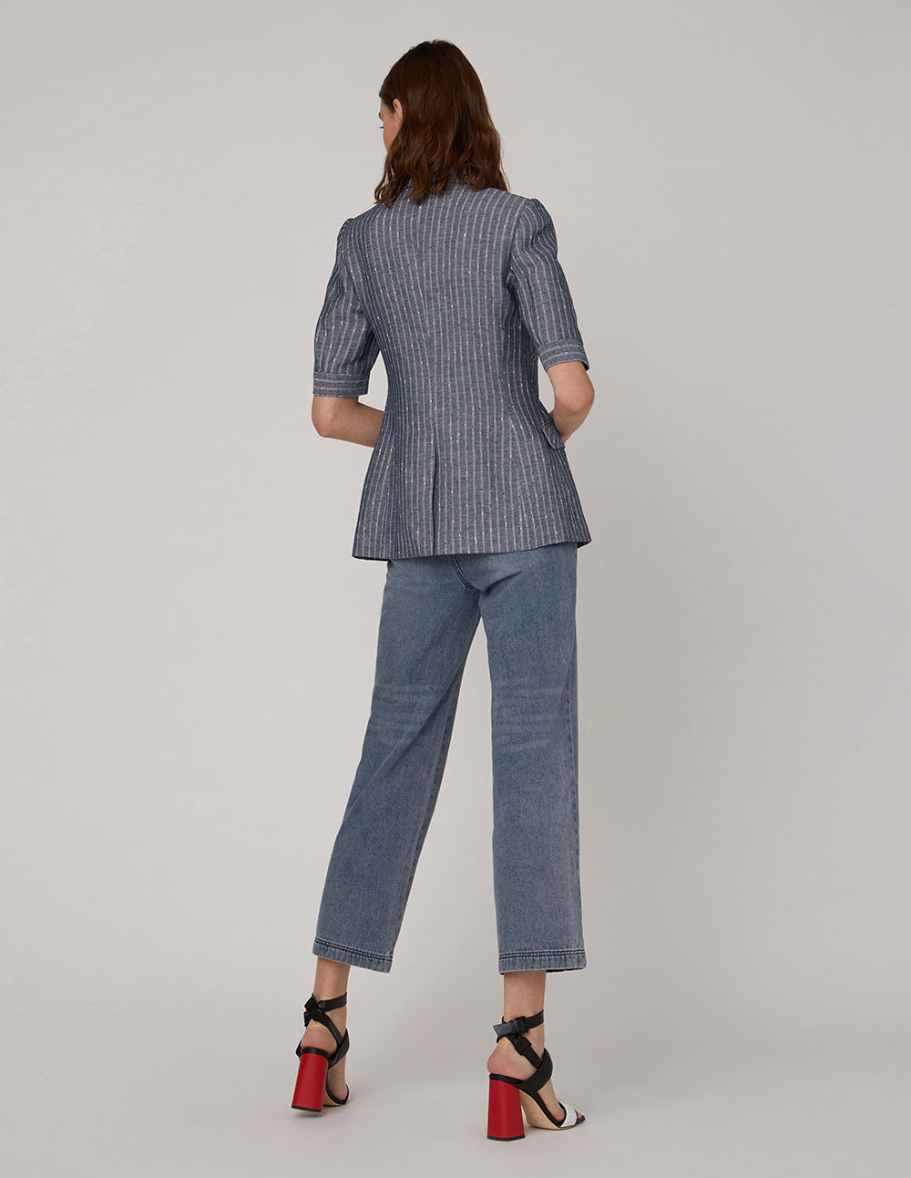 MARYLING Black buttons and mid-sleeve