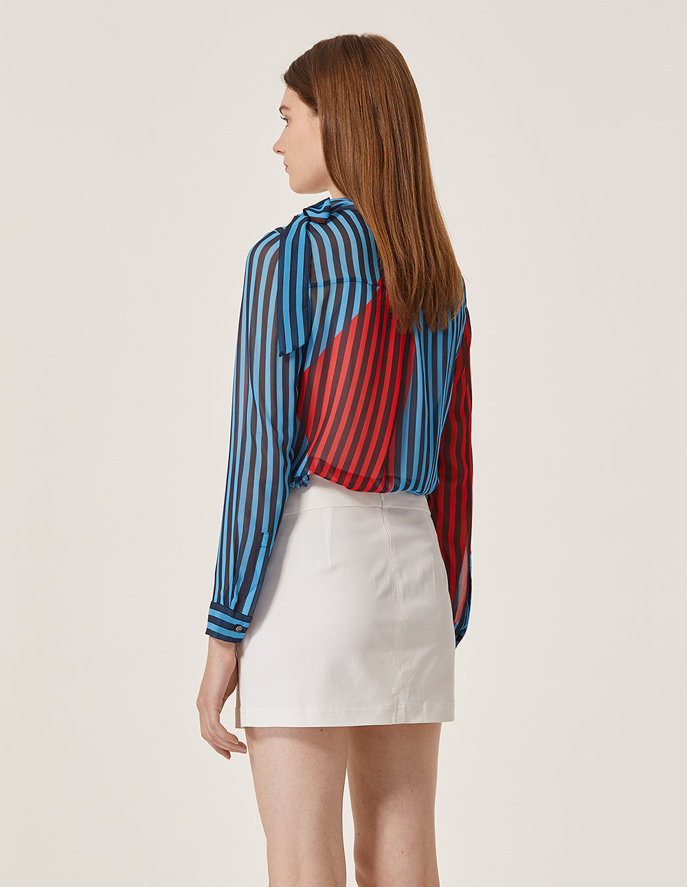 MARYLING Cotton Blend Slim Fit Mini Skirt