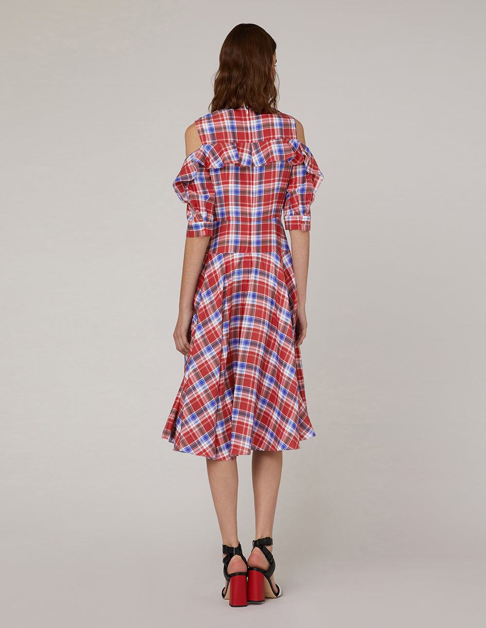 MARYLING Off shoulder mid-sleeve dress