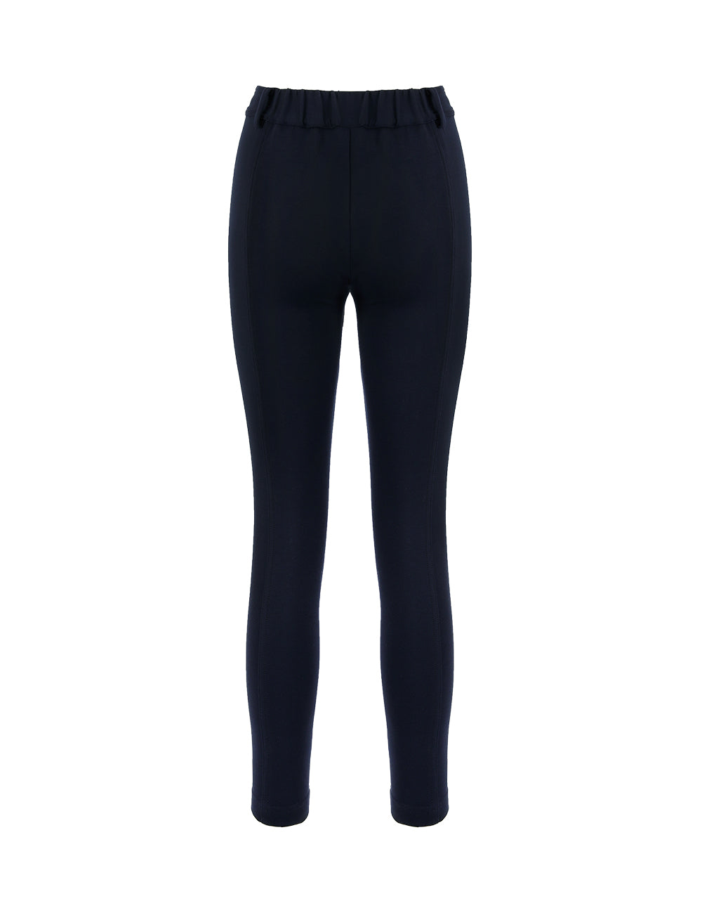 MARYLING BLACK SPANDEX KNIT SLIM FIT PANTS