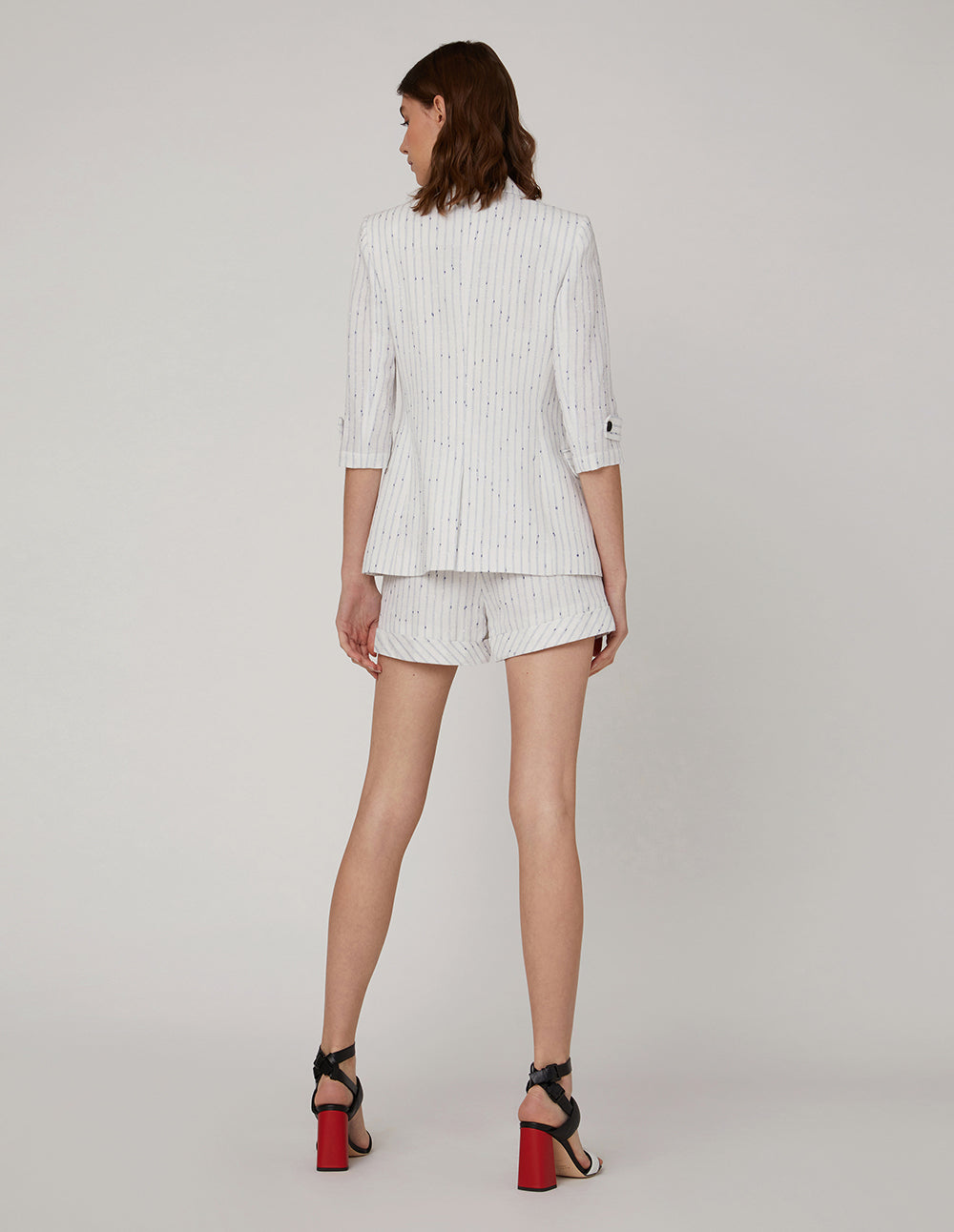 MARYLING Classic striped A shaped shorts