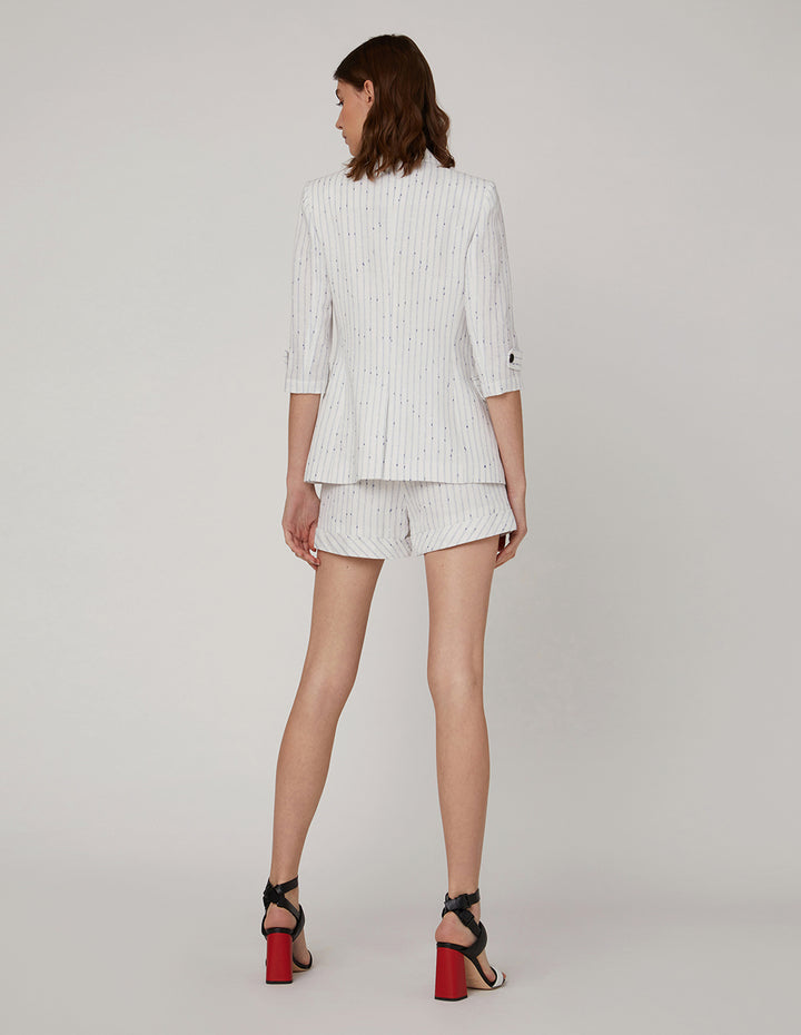 MARYLING Classic striped A shaped shorts