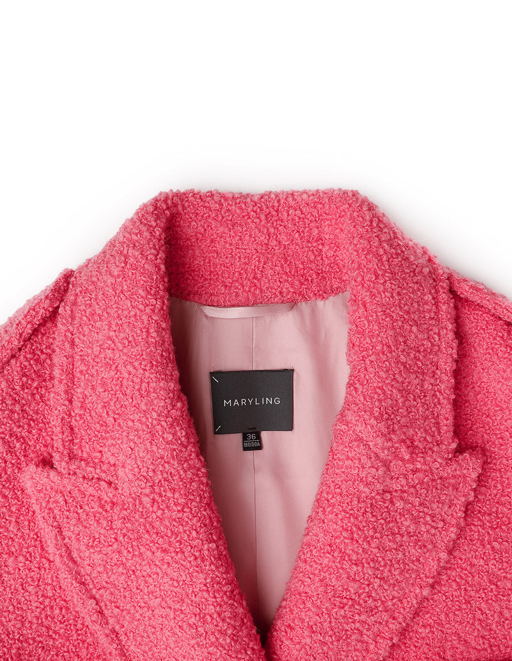 MARYLING sweet peach pink belted jacket