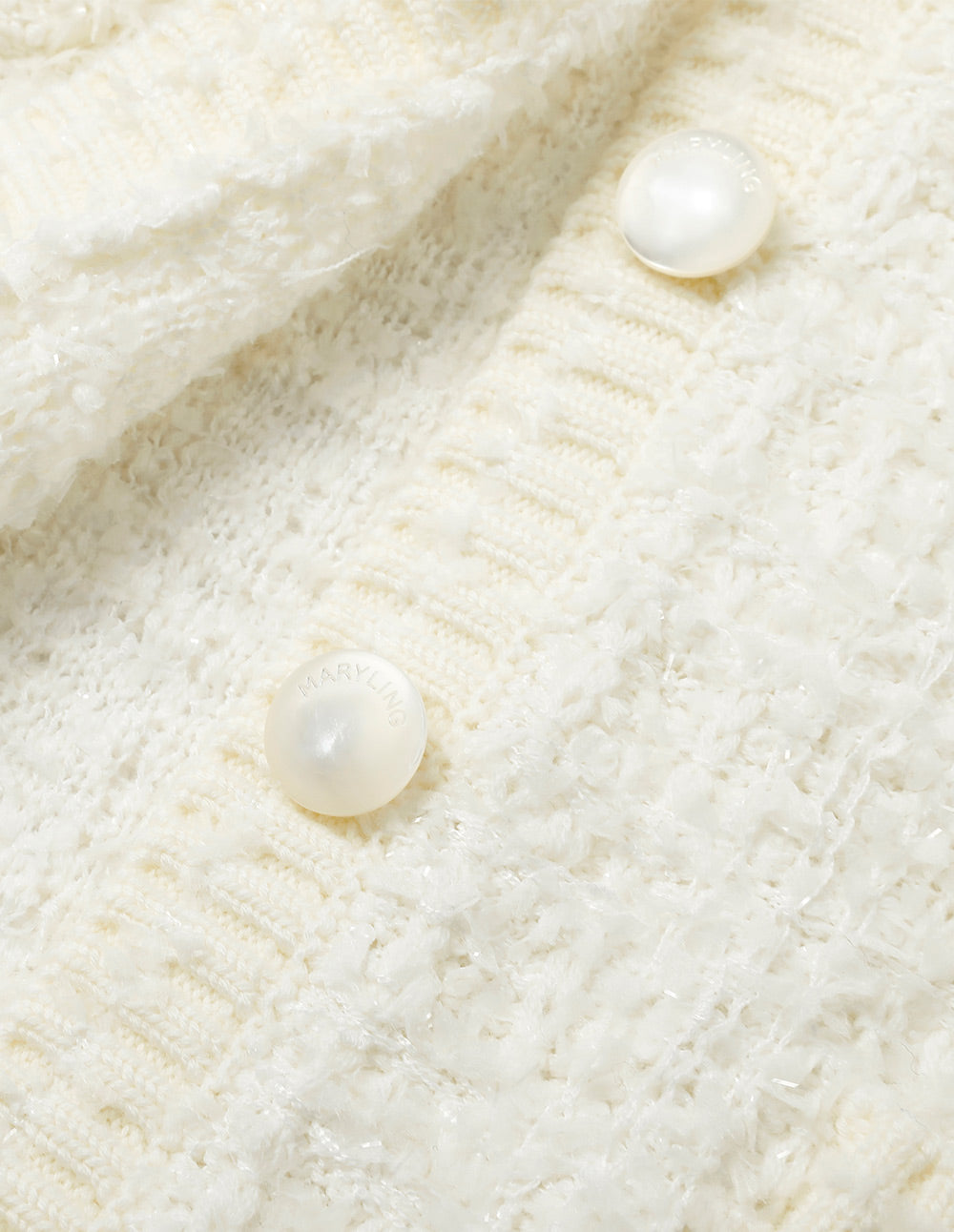 MARYLING Round Neck Dark Pattern Knitted Cardigan