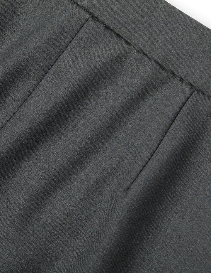 MARYLING Grey Midi Skirt