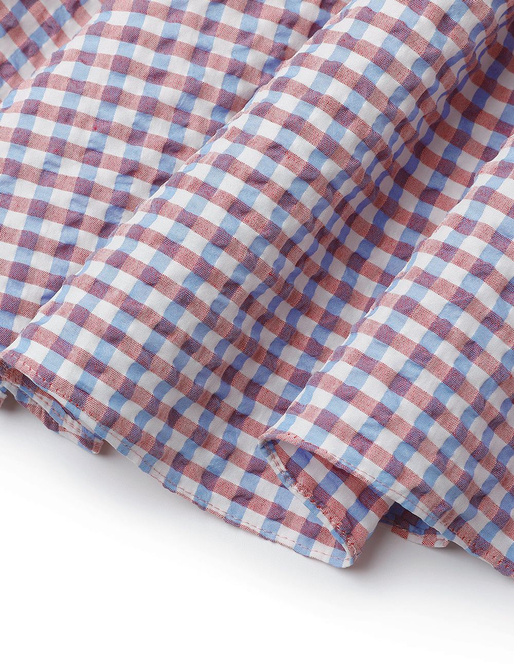 MARYLING Light Purple Small Checkered Detail Swing Skirt