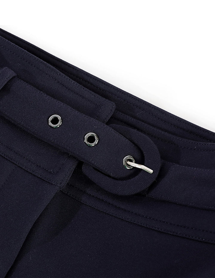 MARYLING Midnight Blue Slim Fit Thin Plus Velvet Leggings