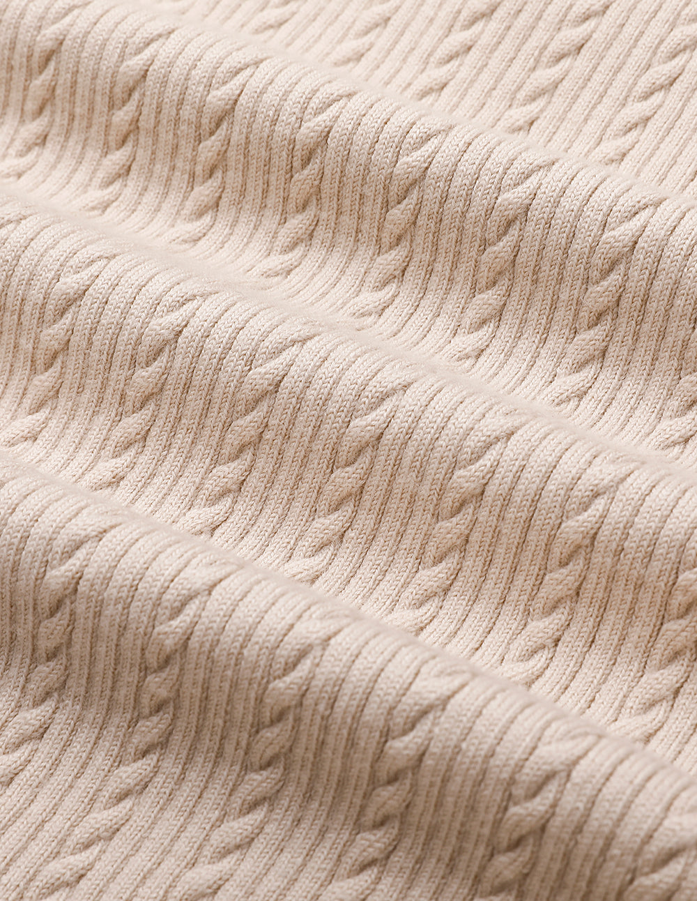 MARYLING Sand Colour Contrast V-Neck Long Sleeve Knit Dress