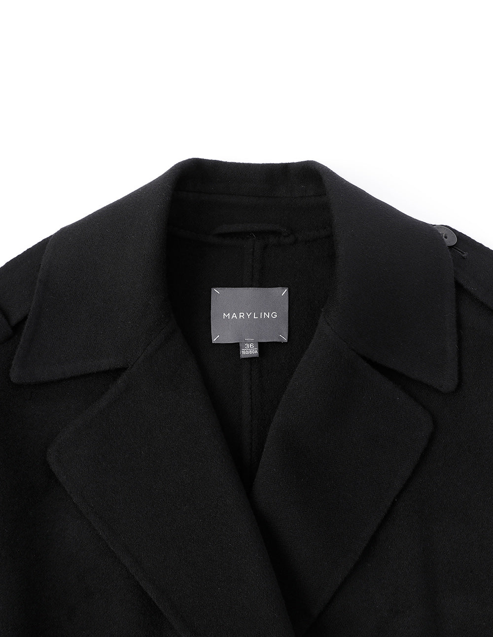 MARYLING Black Fashion Ladies Shawl Cape Coat