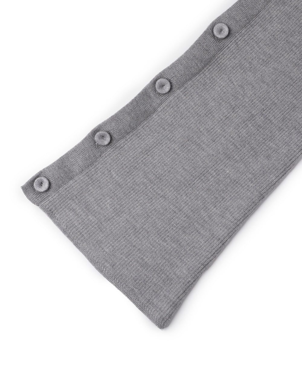 MARYLING Gray Turtleneck Detail Pullover