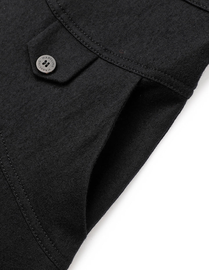 MARYLING Lapel Collar Shirt Dress