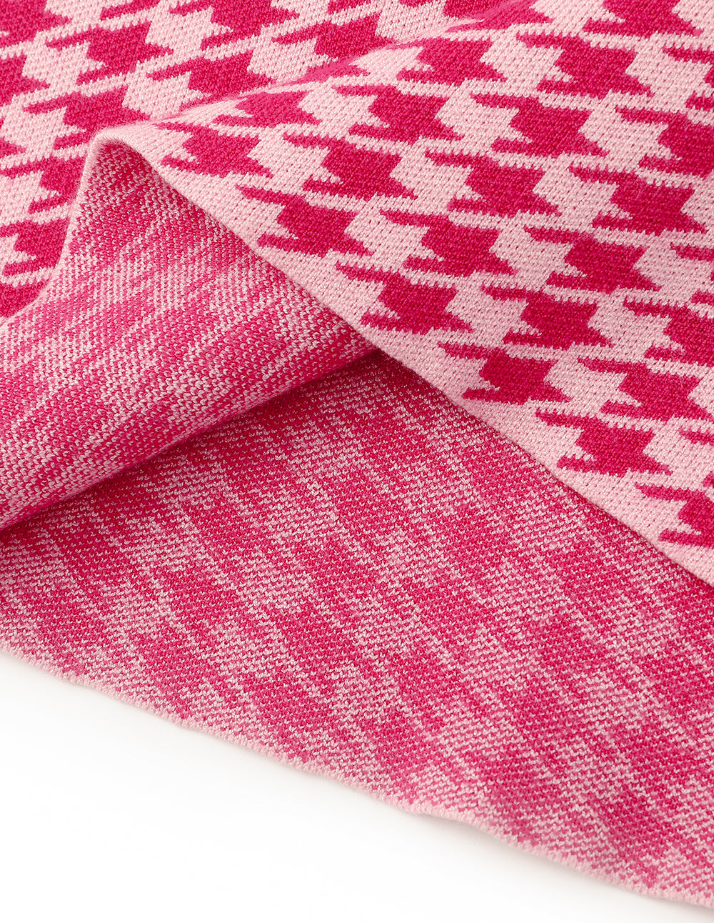 MARYLING Berry Check Knit Dress