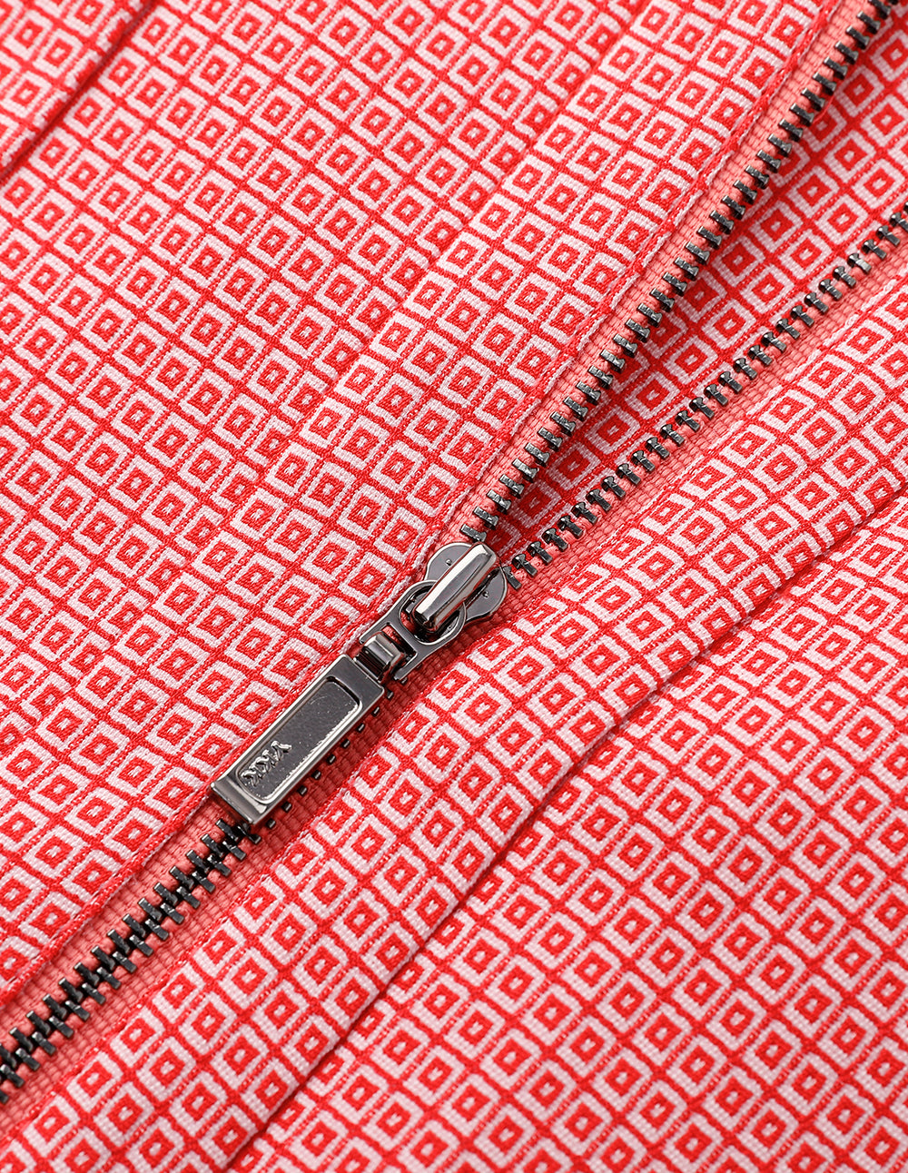 MARYLING Pink back-shaped metal zipper short skirt