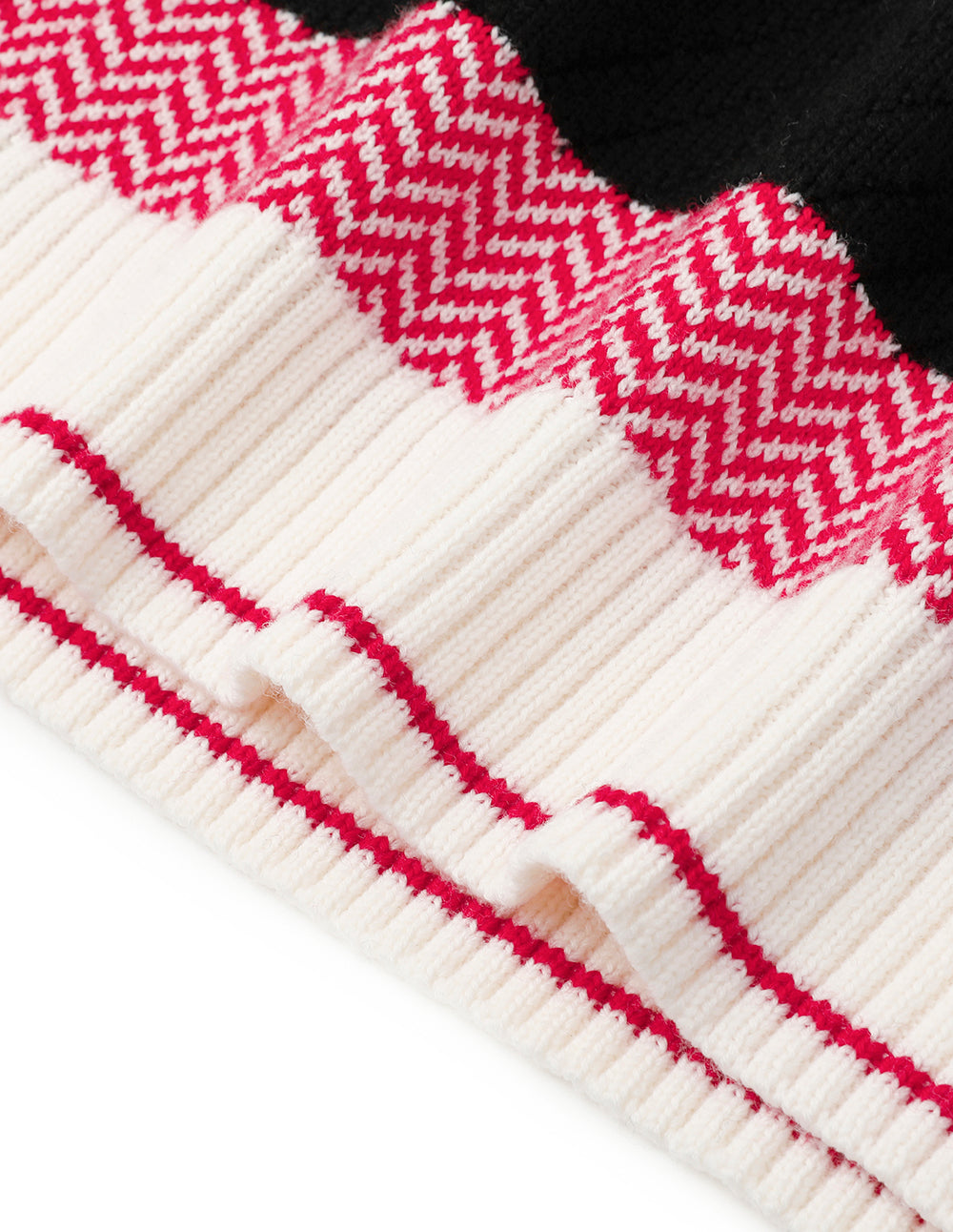 MARYLING Patch Collar Knitted Jumper