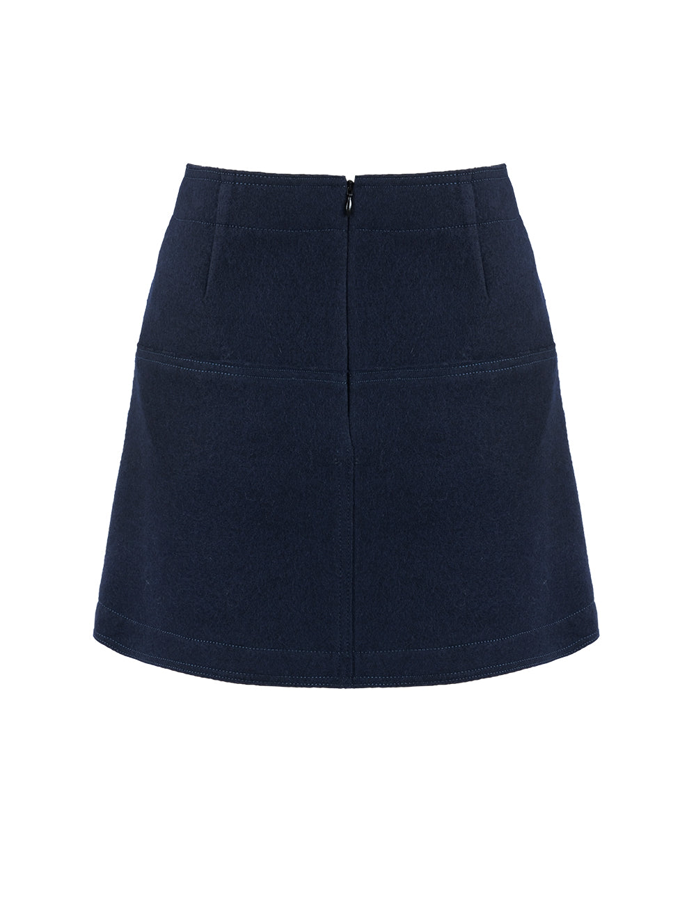 MARYLING STRETCH KNITTED A-LINE MINI SKIRT