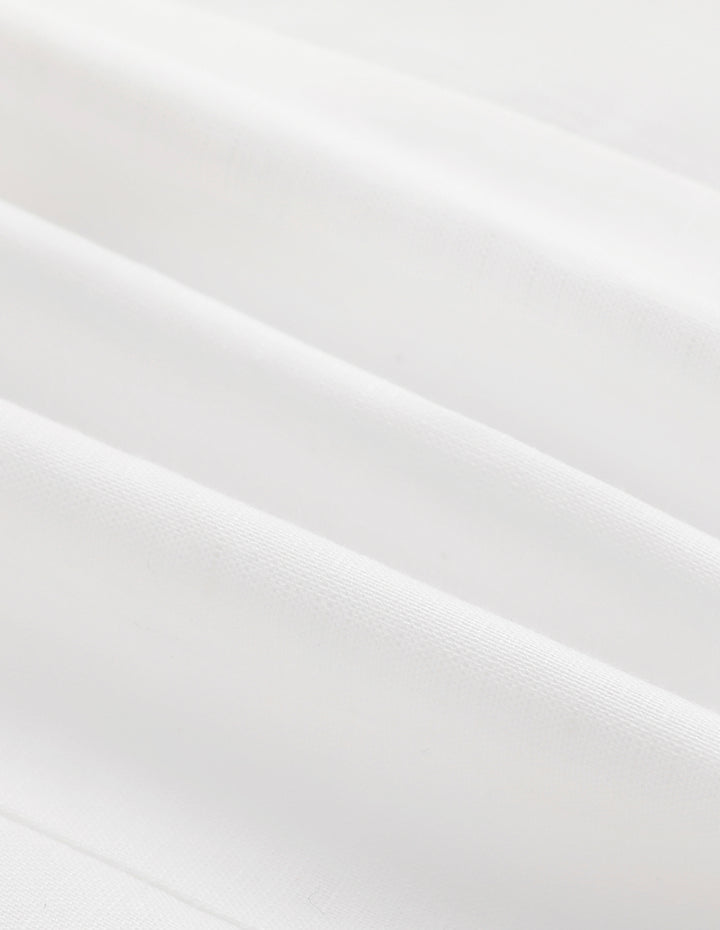 MARYLING White Straight Slit One Step Skirt