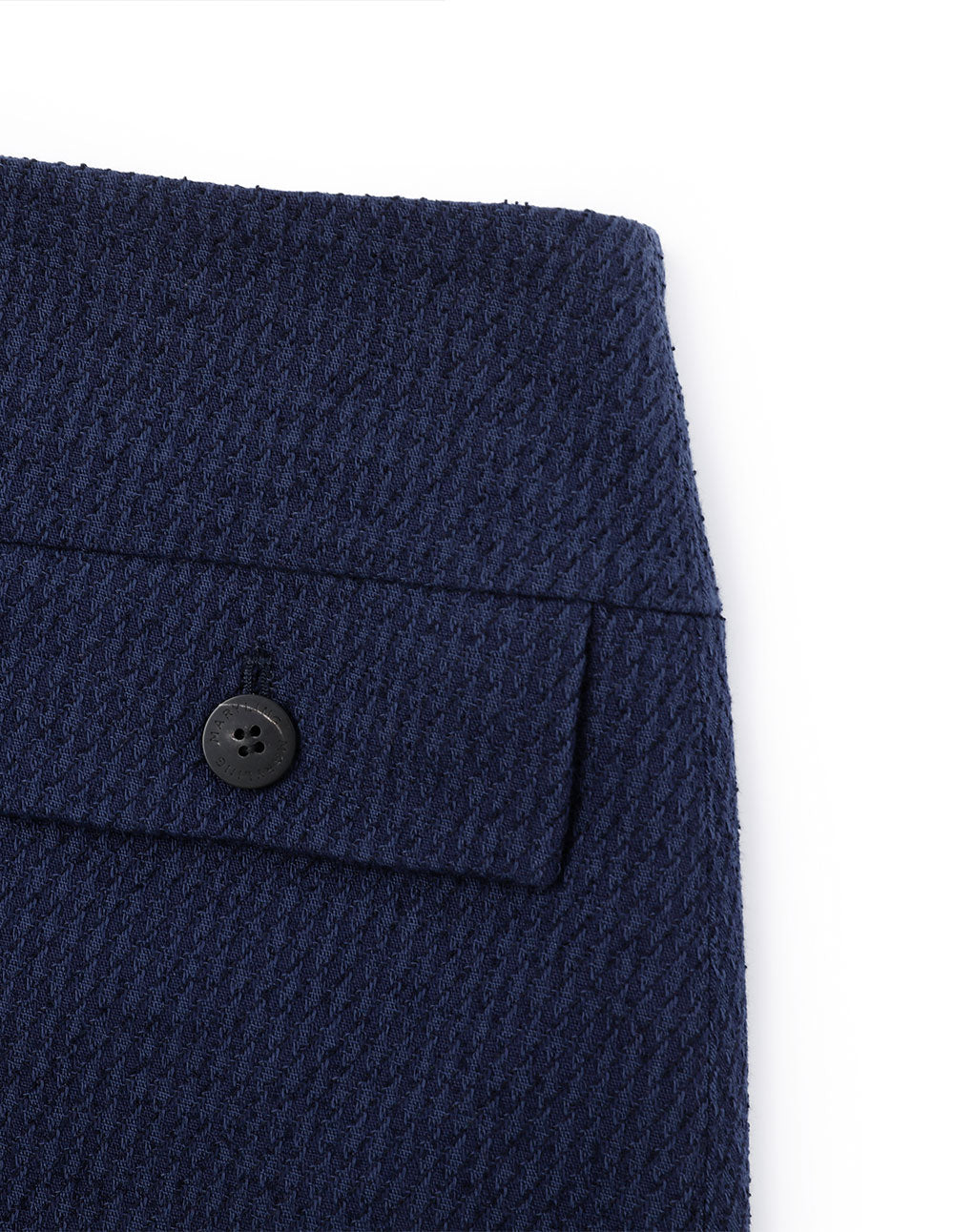 MARYLING Blue Tweed Mini Skirt