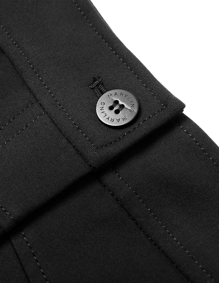 MARYLING Black Classic Slim Fit Stretch Leggings