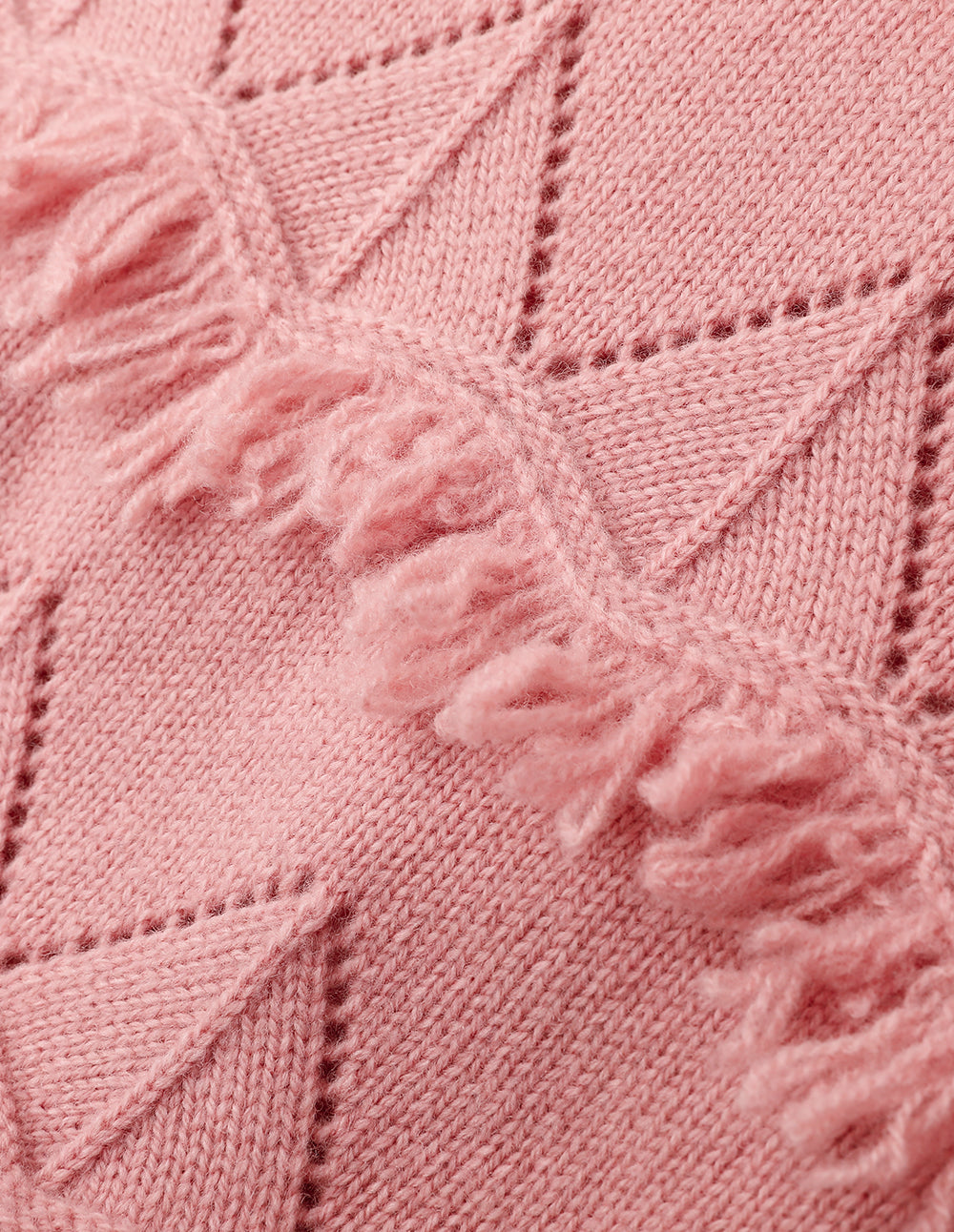 MARYLING Sakura Pink Crew Neck Knitted Sweater