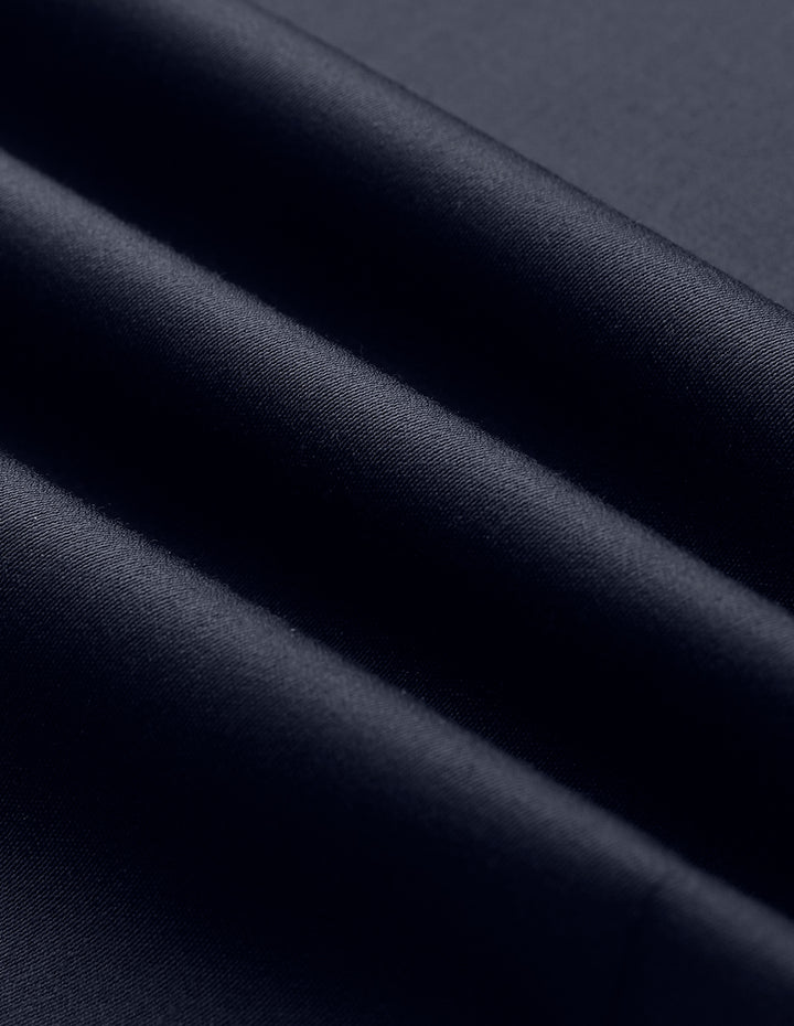 MARYLING Midnight Blue Lapel Double Breasted Jumpsuit