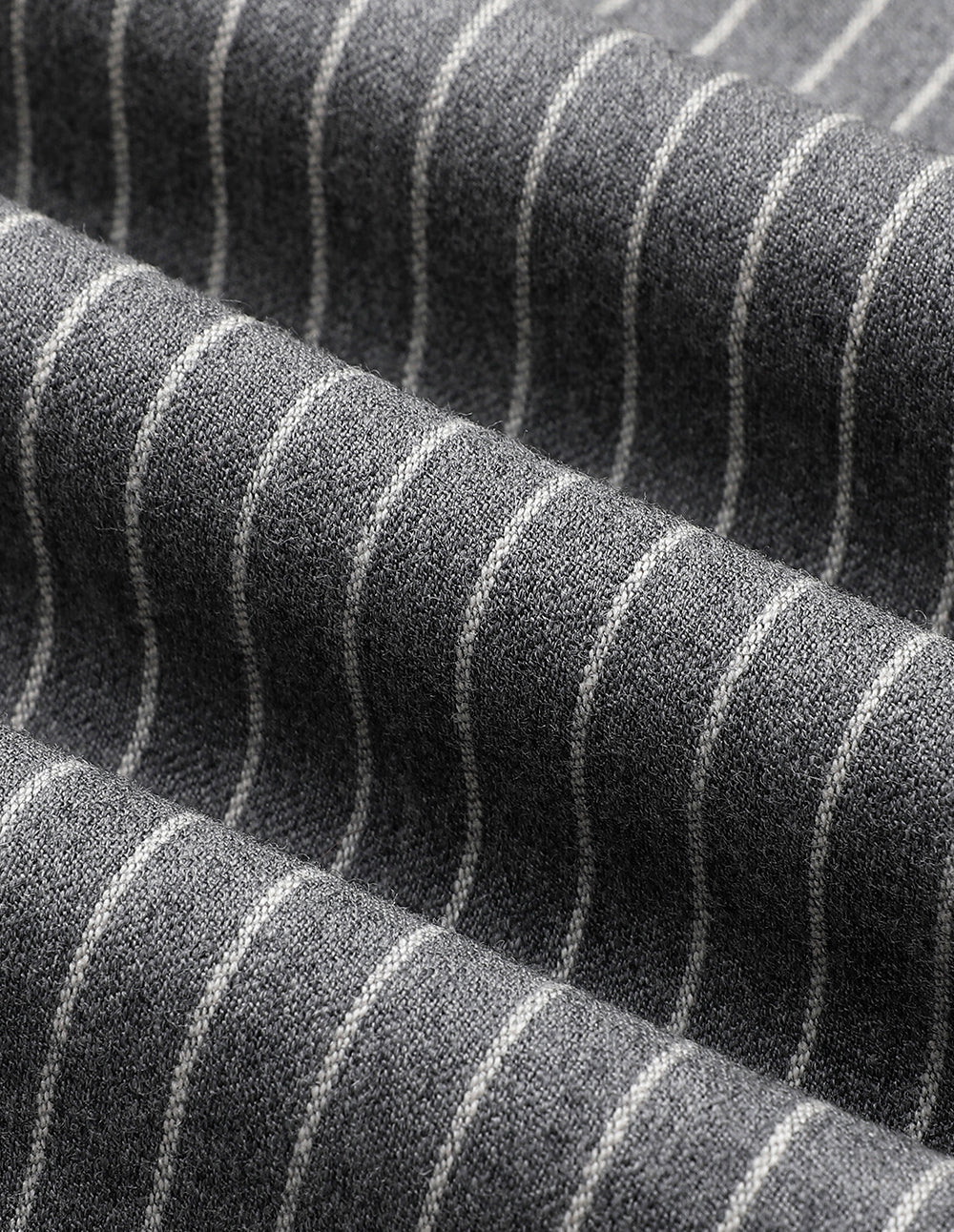 MARYLING Off-White Striped Slit Suit Trousers