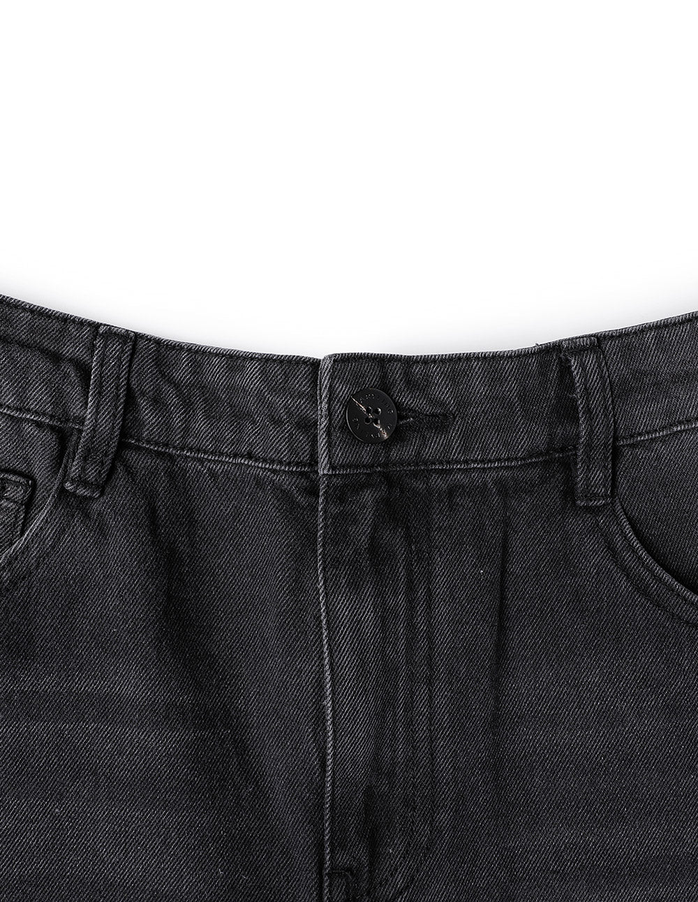 Maryling Black Tapered Feet Cropped Jeans