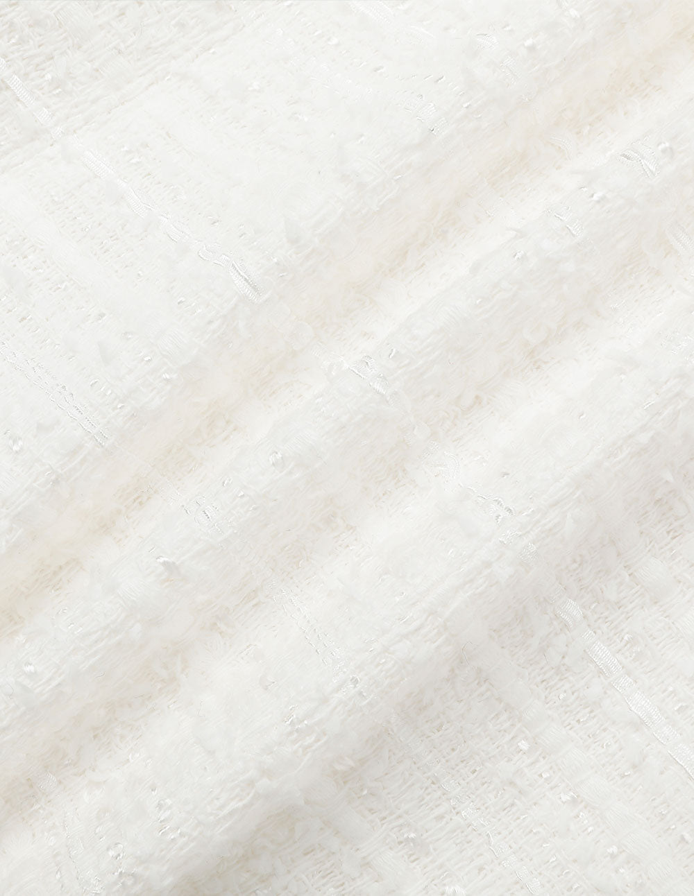 MARYLING Tweed Horn Black Buttons White Blazer