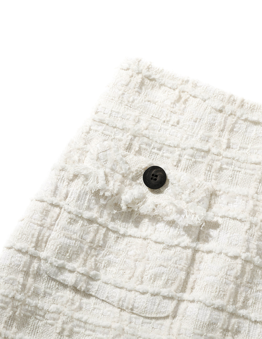 MARYLING Off-white tassel multi-pocket mini skirt