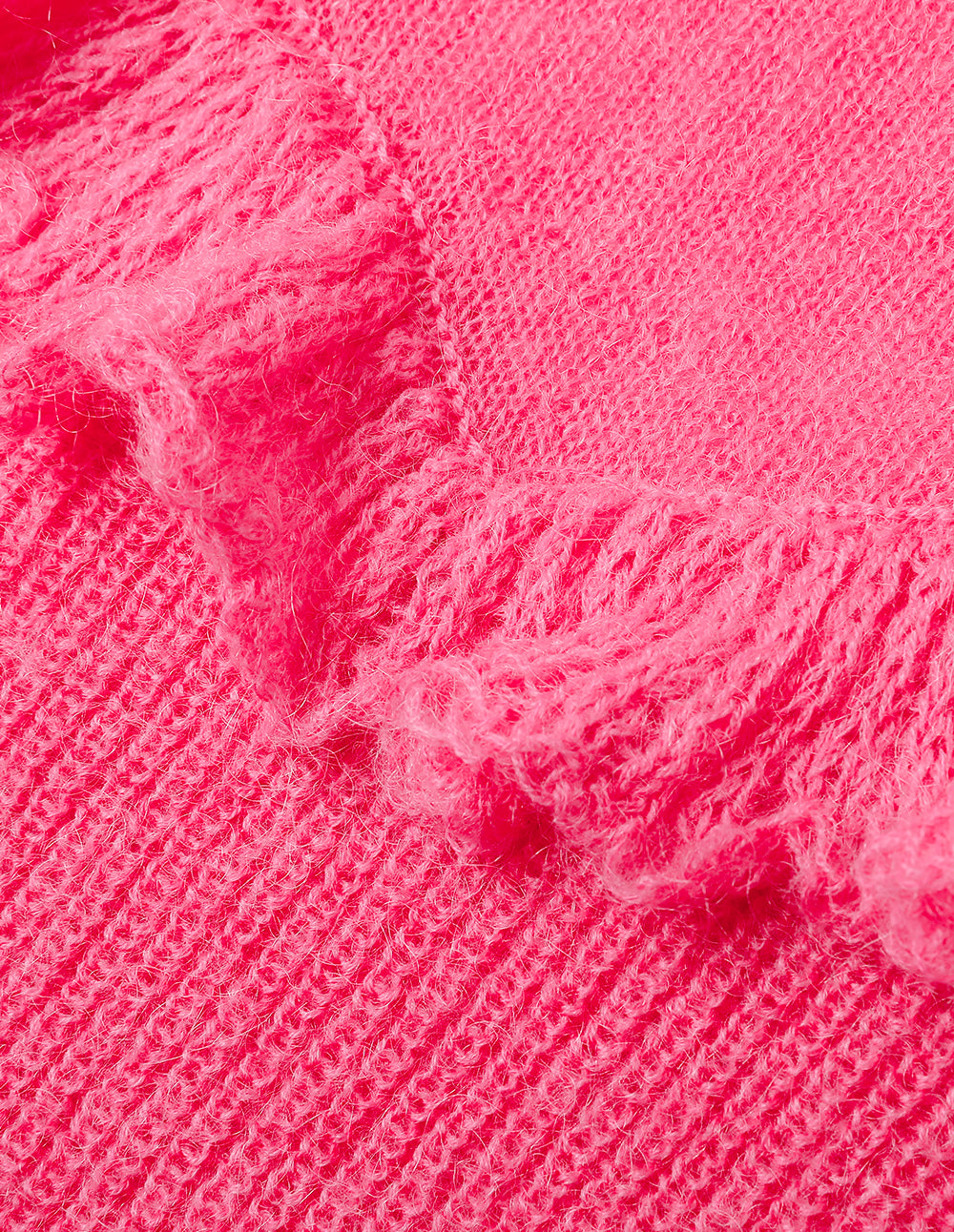 MARYLING Rose Pink Mohair Knitted Jumper