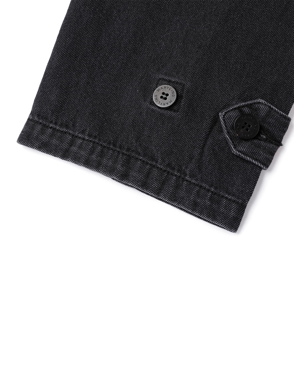 Maryling Black Tapered Feet Cropped Jeans