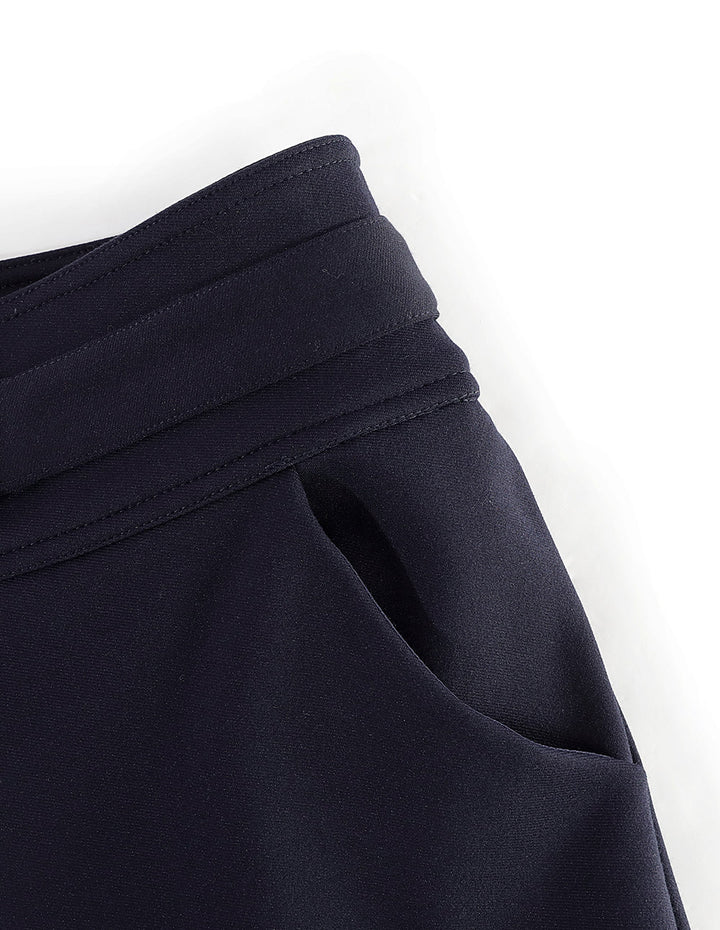 MARYLING Midnight Blue Slim Fit Thin Plus Velvet Leggings